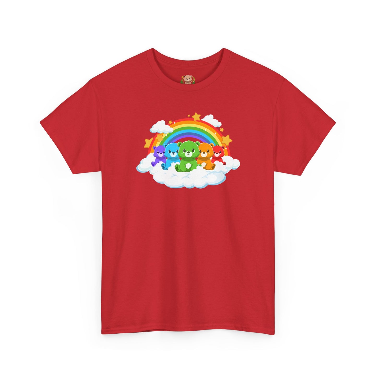 Rainbow bears in the cloud unisex crewneck t-shirt