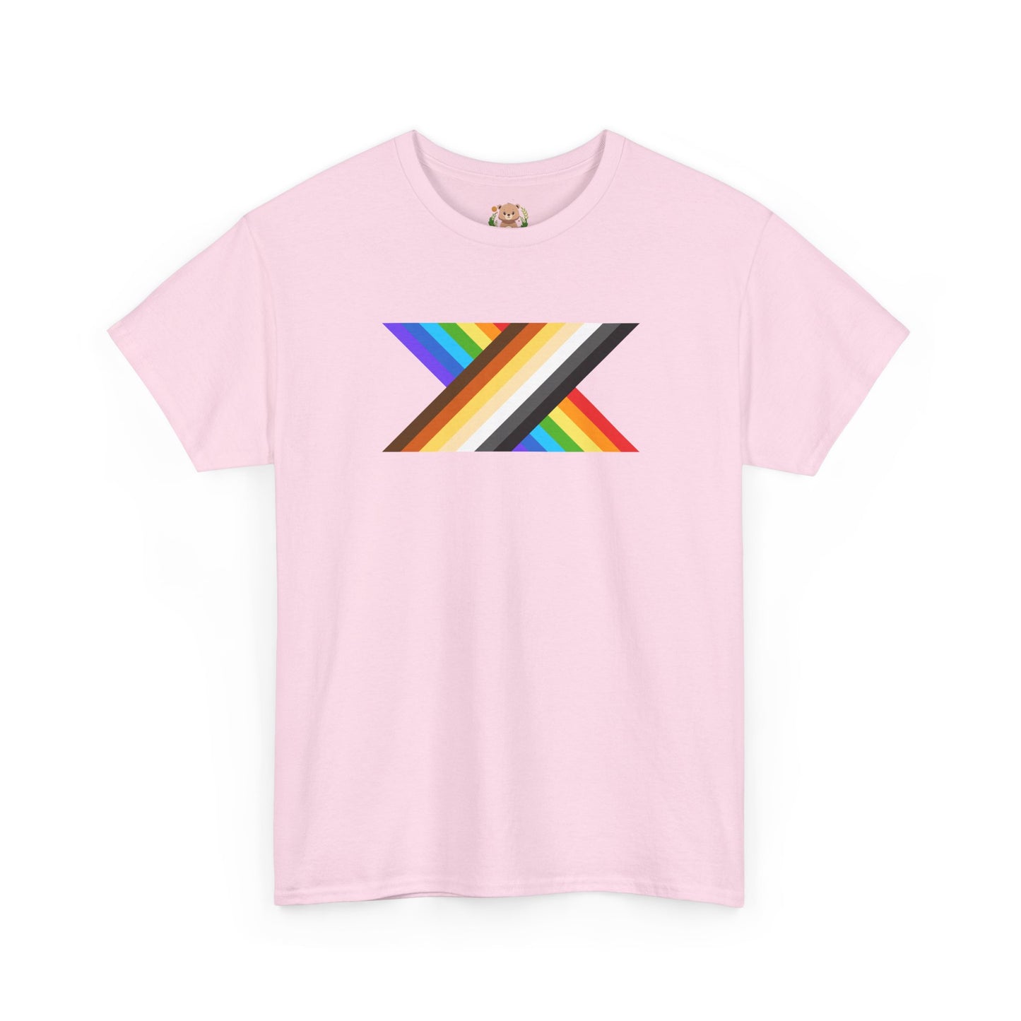 Bear and rainbow pride X unisex crewneck t-shirt