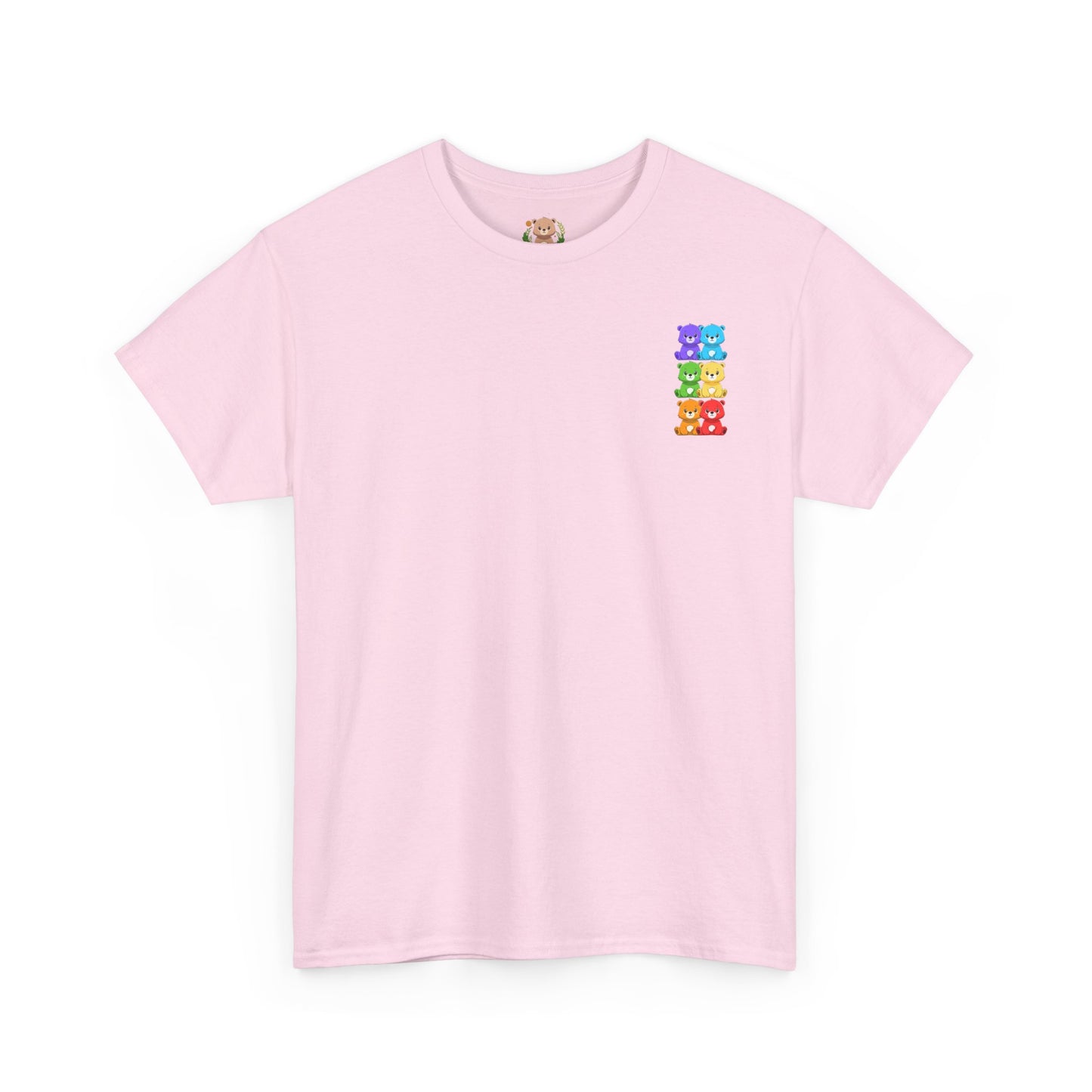 Rainbow bears mini grid unisex crewneck t-shirt