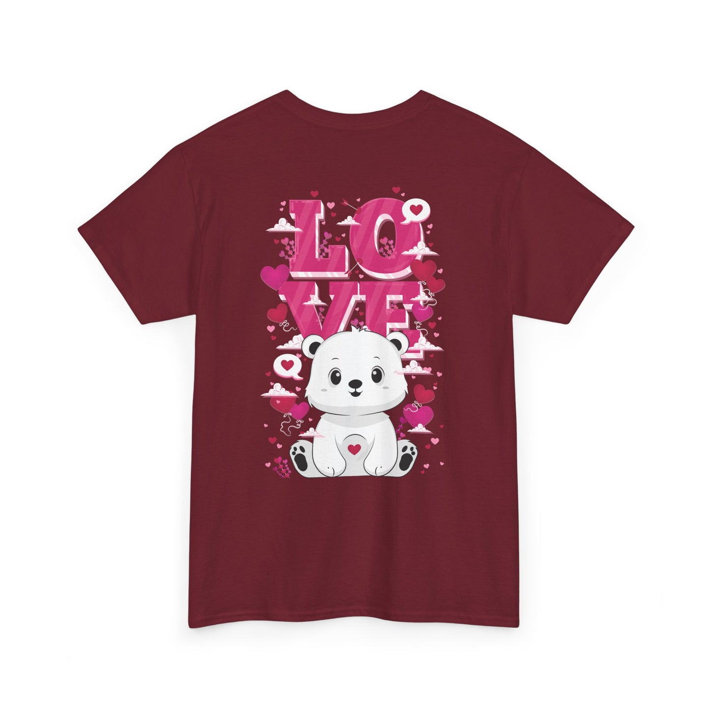 Snojo bear's love (back) unisex crewneck t-shirt