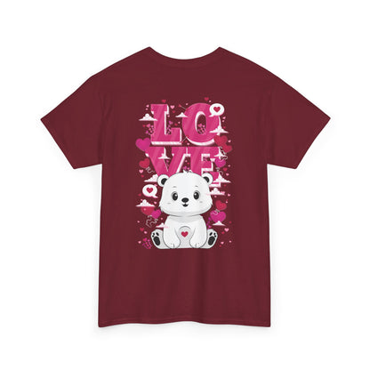 Snojo bear's love (back) unisex crewneck t-shirt