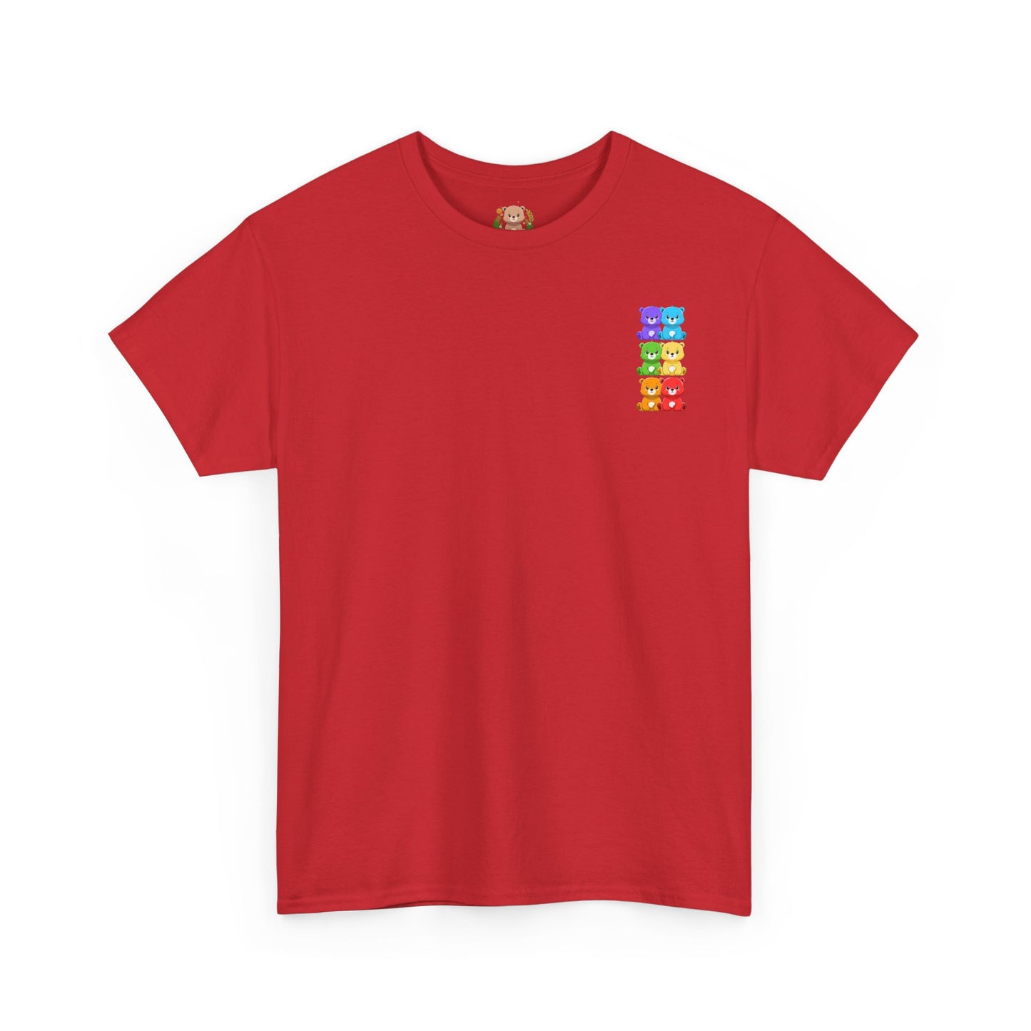Rainbow bears mini grid unisex crewneck t-shirt