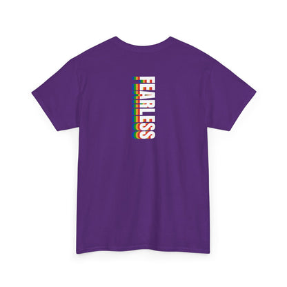 Fearless rainbow (back) unisex crewneck t-shirt