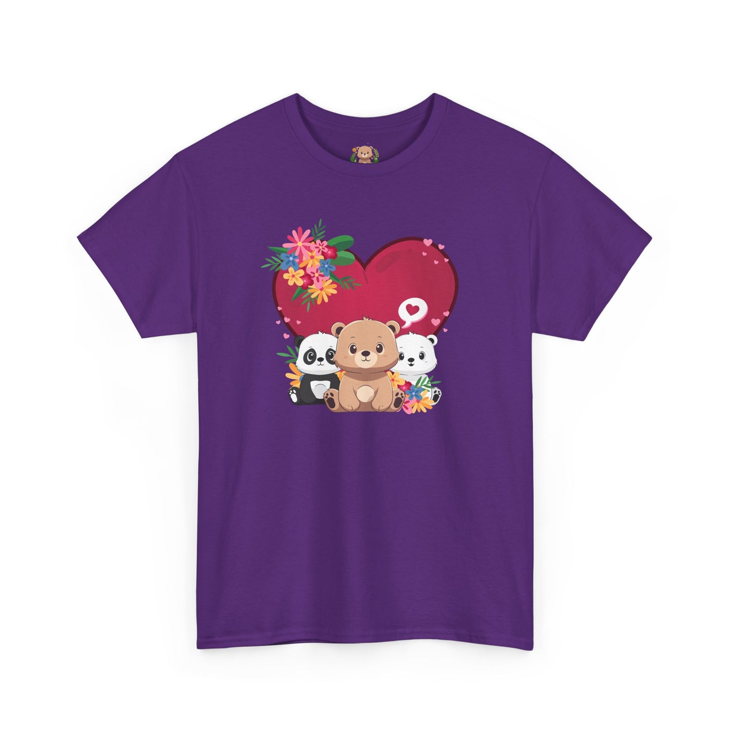 Bears full of love (front) unisex crewneck t-shirt