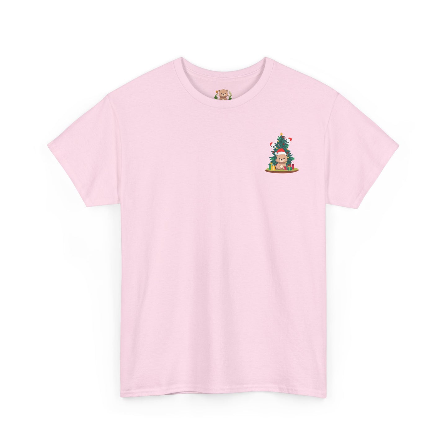Peek a booo Christmas mini Santa bears (front) unisex crewneck t-shirt