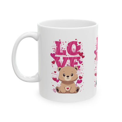 Love bears ceramic coffee/tea mug/cup (11oz/15oz)