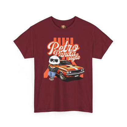 Retro panda style with Macho (front) unisex crewneck t-shirt