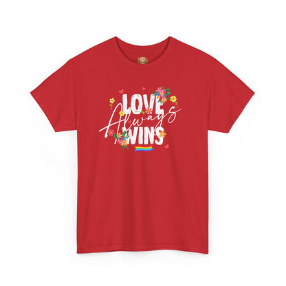 Love always wins (front) unisex crewneck t-shirt