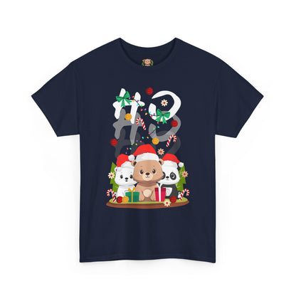 Ho Ho Ho Christmas bears (front) unisex crewneck t-shirt