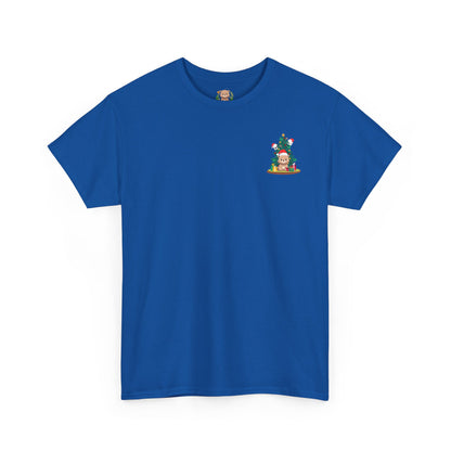 Peek a booo Christmas mini Santa bears (front) unisex crewneck t-shirt