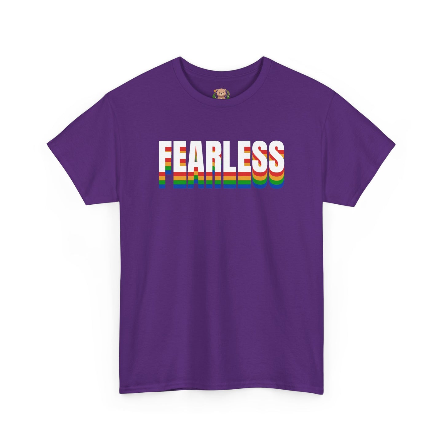 Fearless rainbow (front) unisex crewneck t-shirt