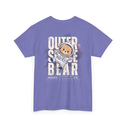 Outer space bear (back) unisex crewneck t-shirt