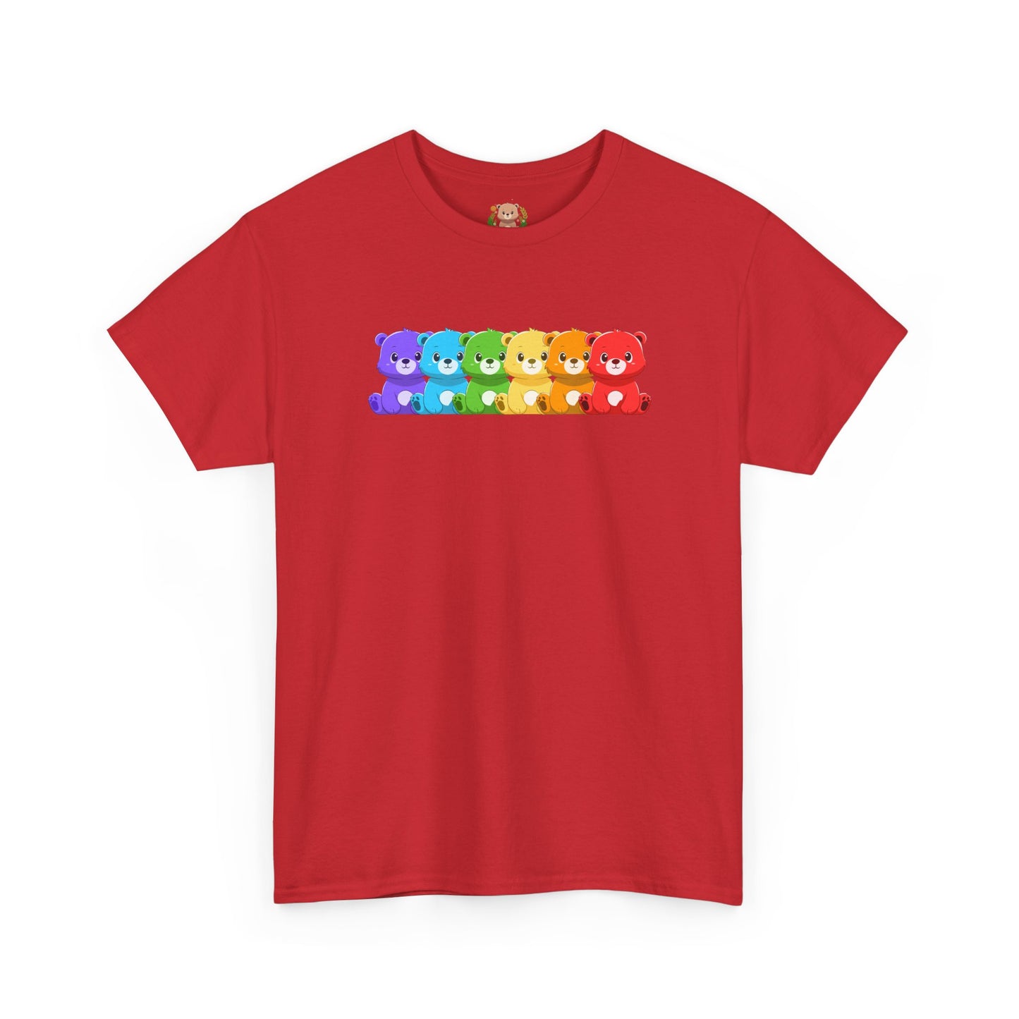 Rainbow bears hug unisex crewneck t-shirt