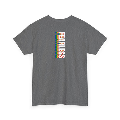 Fearless rainbow (back) unisex crewneck t-shirt