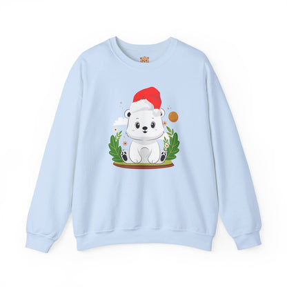 Snojo bear hug (front) Christmas unisex cozy crewneck sweatshirt