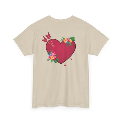 Heart full of love (back) unisex crewneck t-shirt