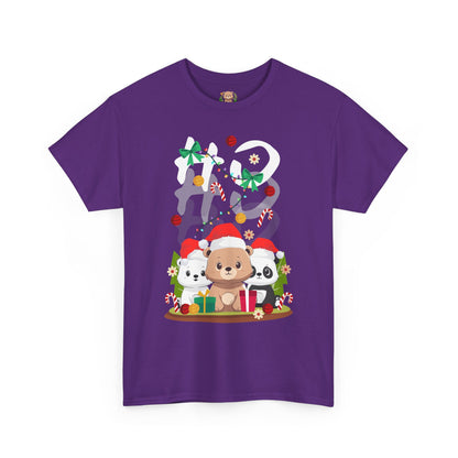 Ho Ho Ho Christmas bears (front) unisex crewneck t-shirt