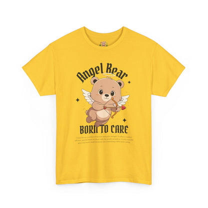 Angle bear, born to care (front) unisex crewneck t-shirt