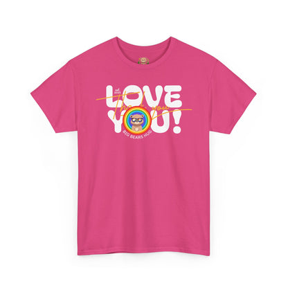 Love you and thank you rainbow (front) unisex crewneck t-shirt