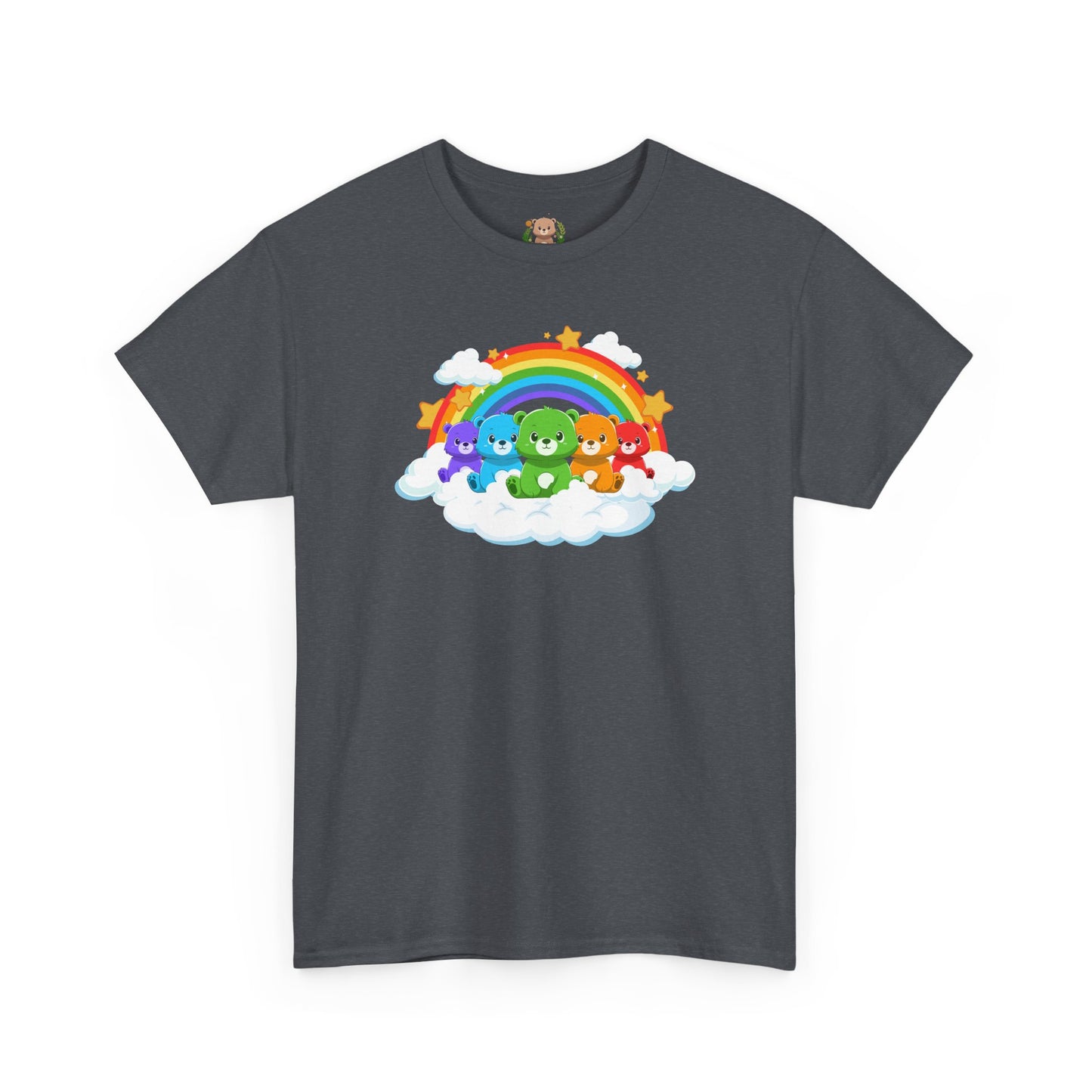 Rainbow bears in the cloud unisex crewneck t-shirt