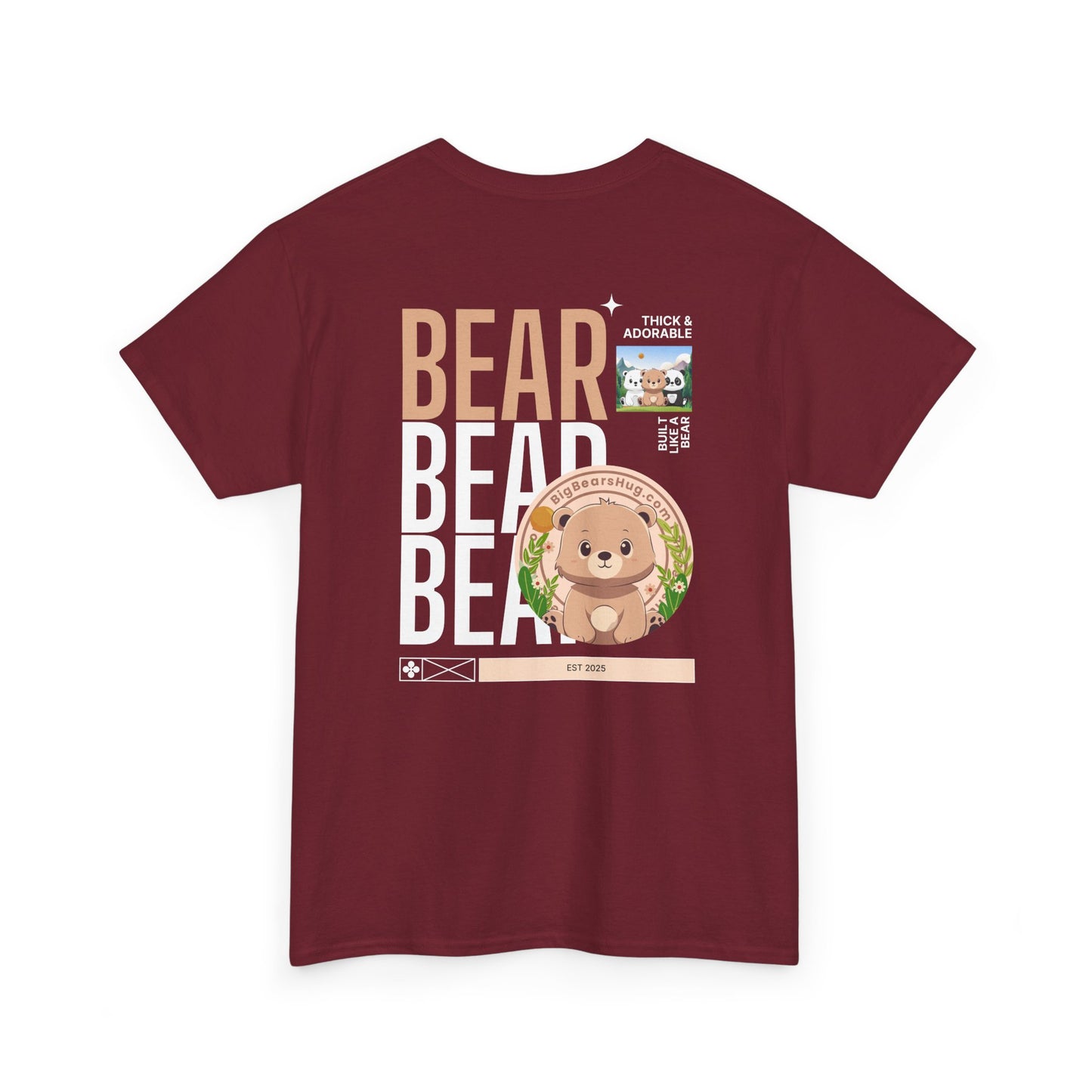 Bear bear bear hug (back) unisex crewneck t-shirt