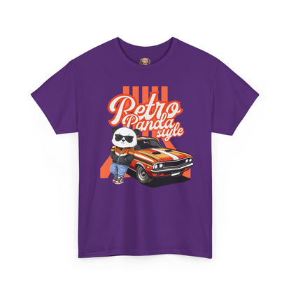 Retro panda style with Macho (front) unisex crewneck t-shirt