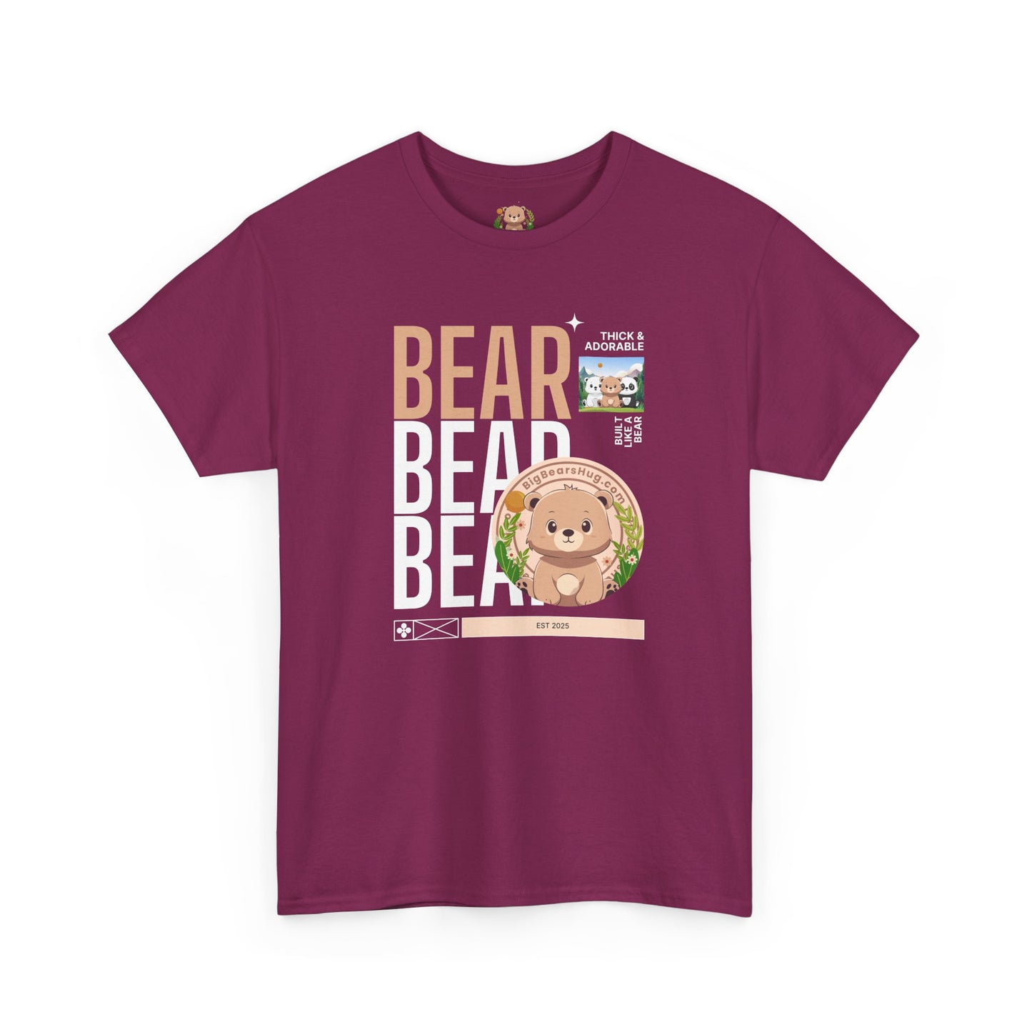 Bear bear bear hug (front) unisex crewneck t-shirt