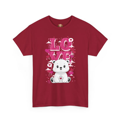 Snojo bear's love (front) unisex crewneck t-shirt
