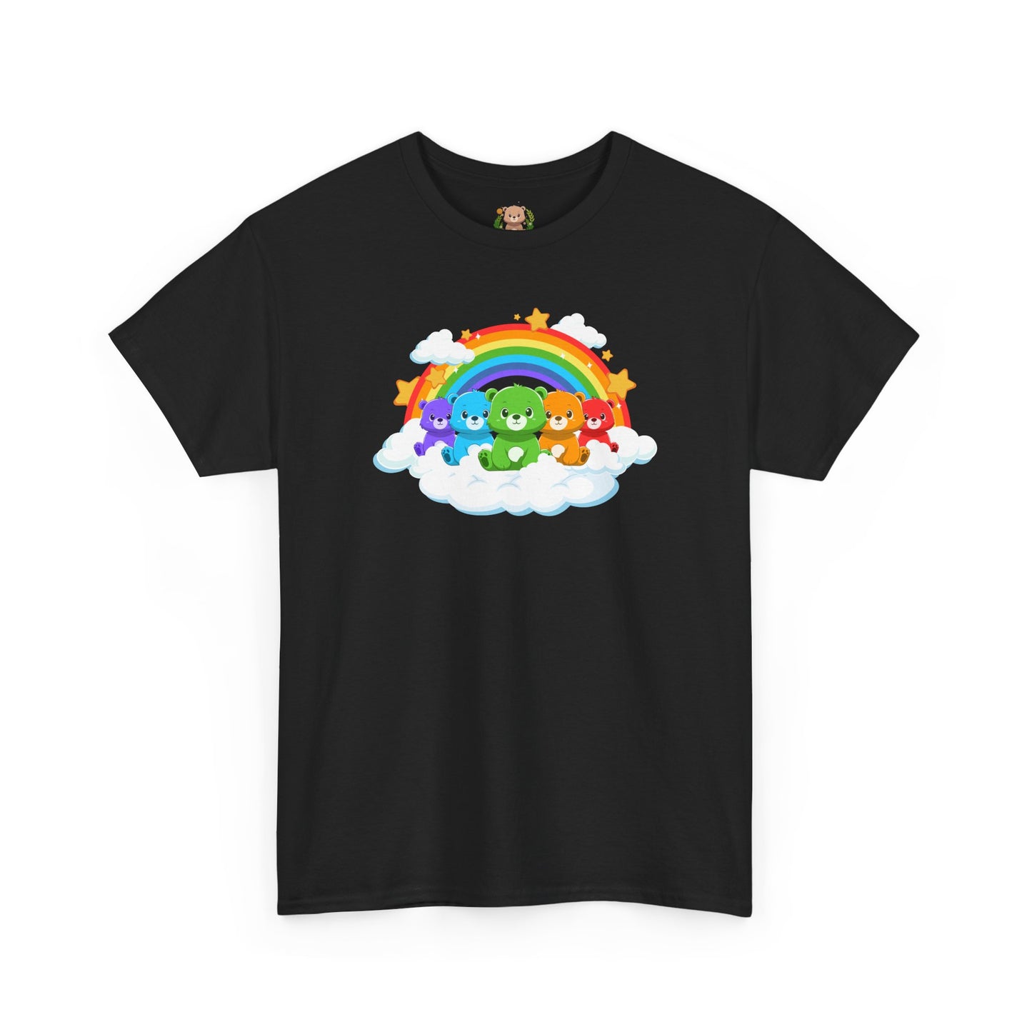 Rainbow bears in the cloud unisex crewneck t-shirt