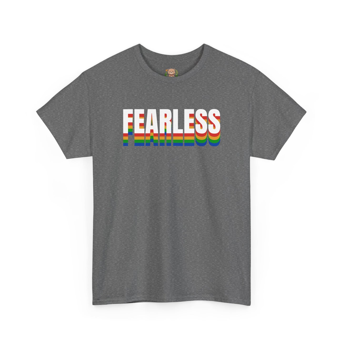 Fearless rainbow (front) unisex crewneck t-shirt