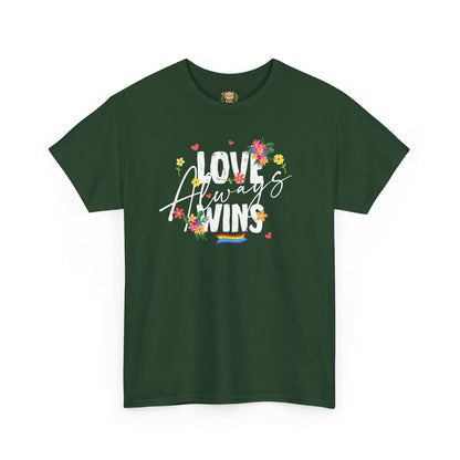Love always wins (front) unisex crewneck t-shirt