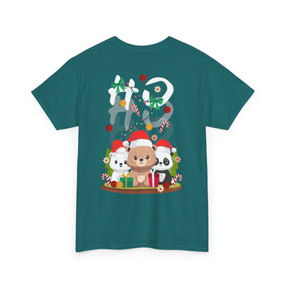 Ho Ho Ho Christmas bears (back) unisex crewneck t-shirt