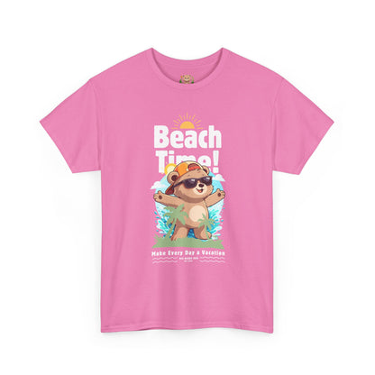 Beach time with Pancha (front) unisex crewneck t-shirt