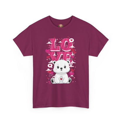 Snojo bear's love (front) unisex crewneck t-shirt