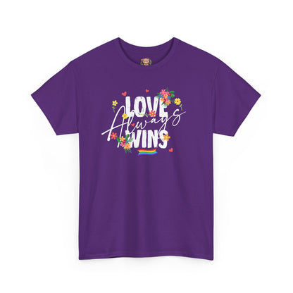 Love always wins (front) unisex crewneck t-shirt
