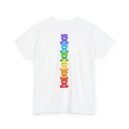 Rainbow bears line (back) unisex crewneck t-shirt
