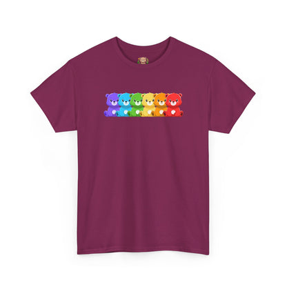 Rainbow bears hug unisex crewneck t-shirt