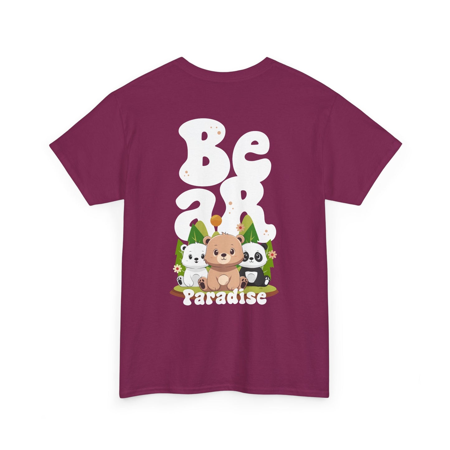 Bear paradise (back) unisex crewneck t-shirt