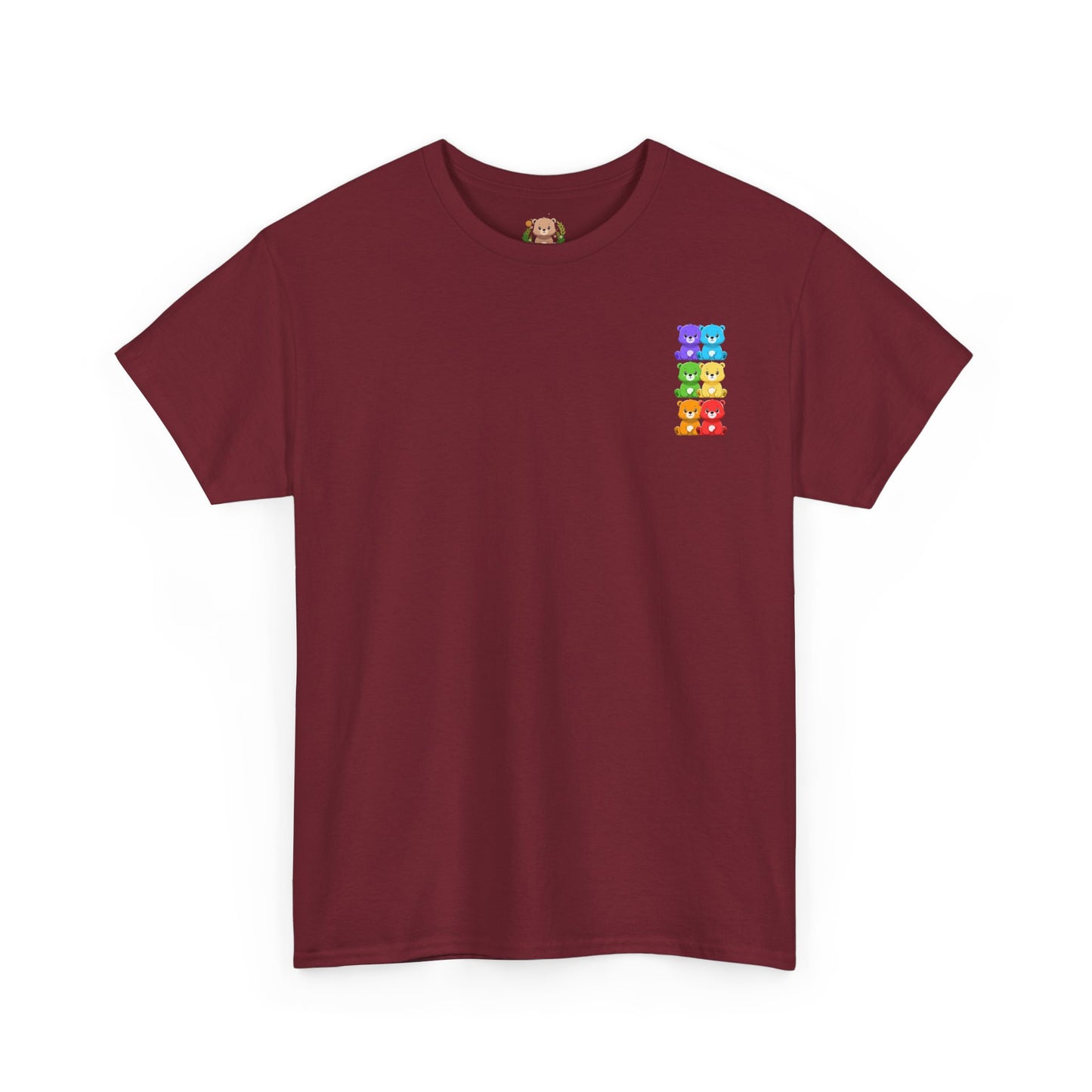 Rainbow bears mini grid unisex crewneck t-shirt