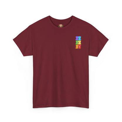 Rainbow bears mini grid unisex crewneck t-shirt