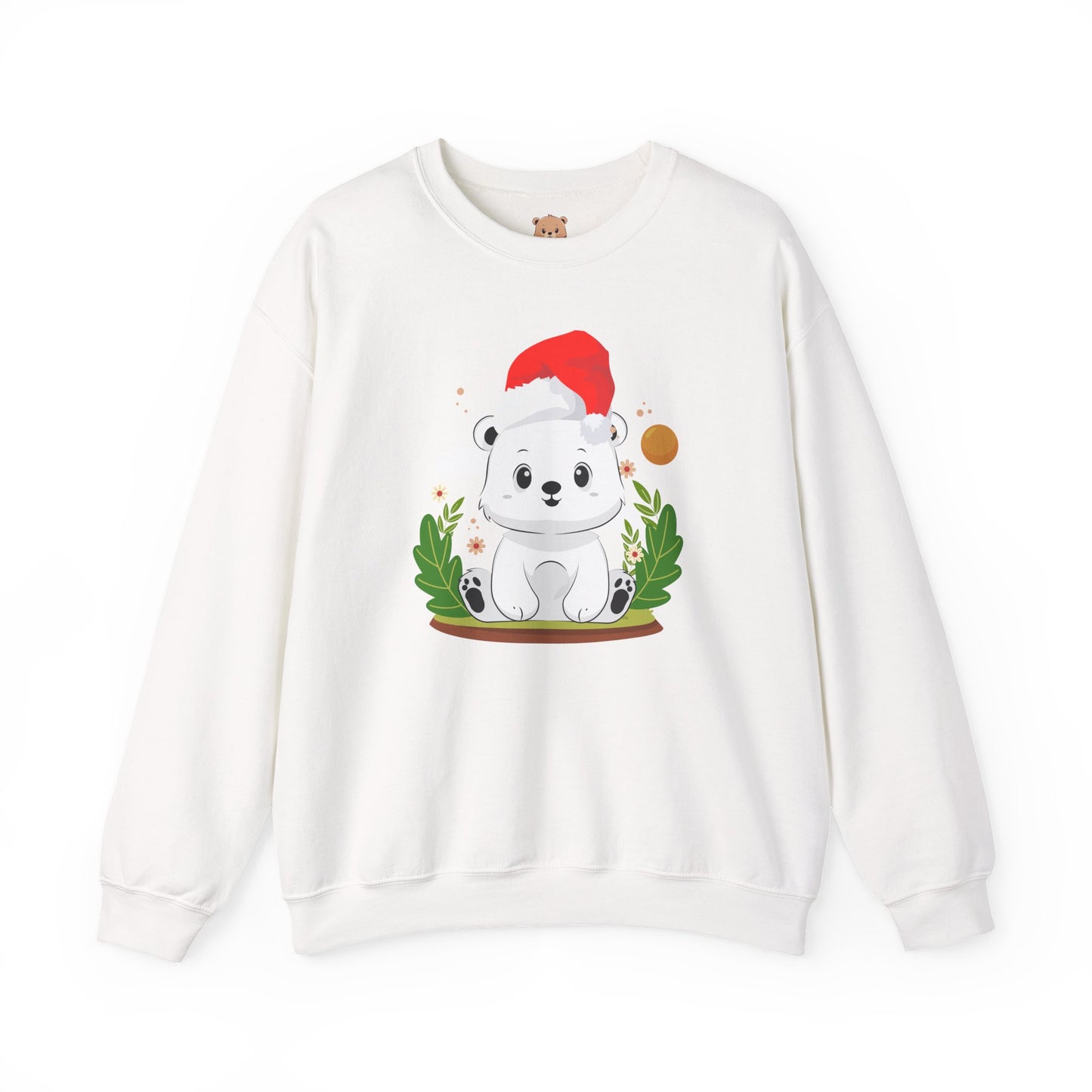 Snojo bear hug (front) Christmas unisex cozy crewneck sweatshirt