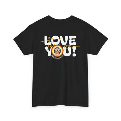 Love you and thank you bear flag (back) unisex crewneck t-shirt