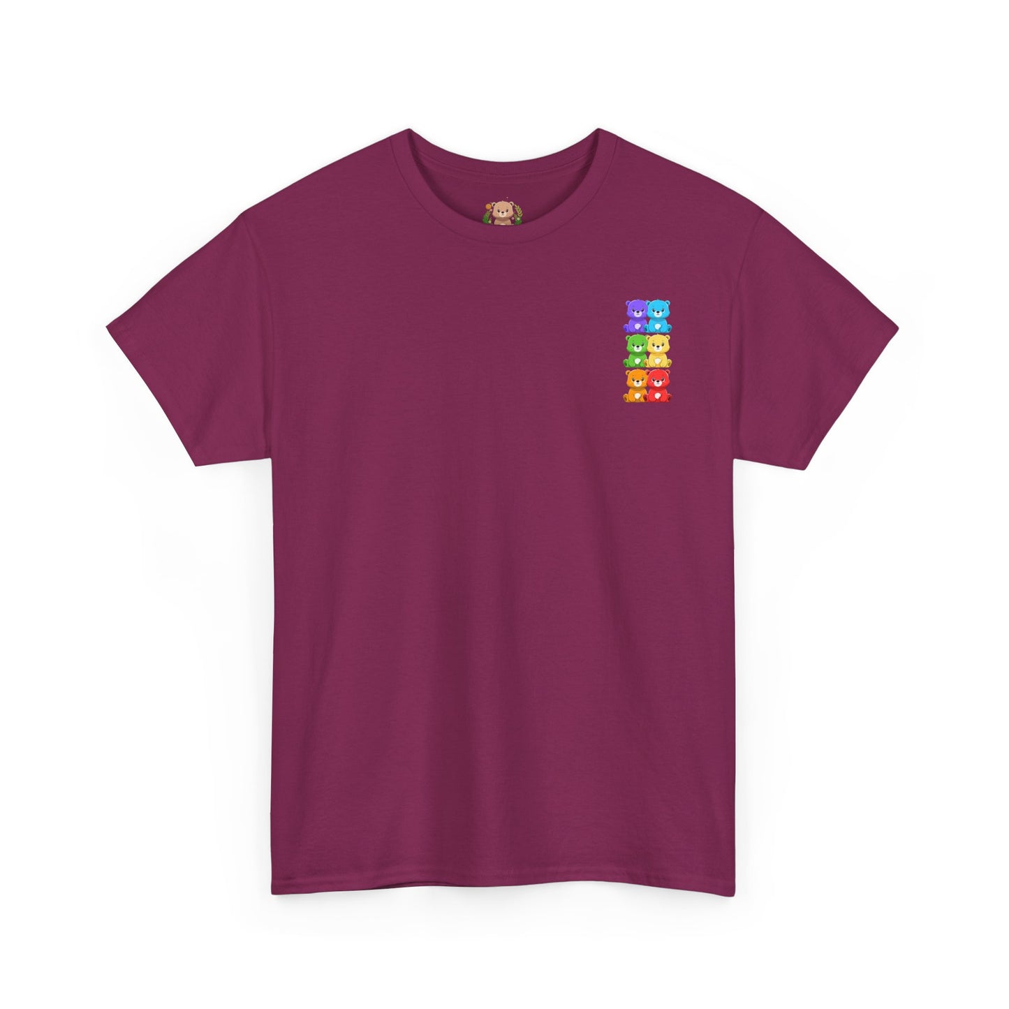 Rainbow bears mini grid unisex crewneck t-shirt