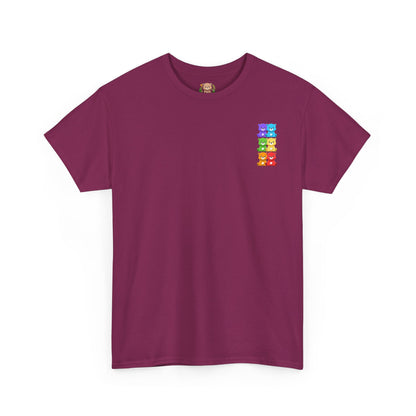 Rainbow bears mini grid unisex crewneck t-shirt