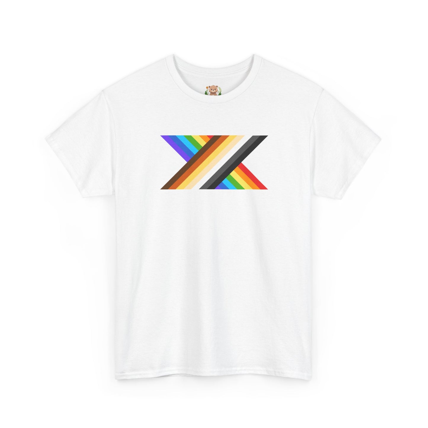 Bear and rainbow pride X unisex crewneck t-shirt
