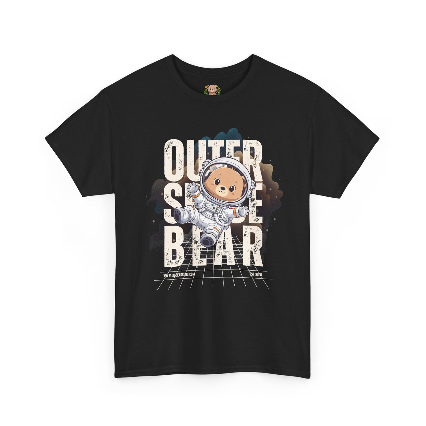 Outer space bear (front) unisex crewneck t-shirt
