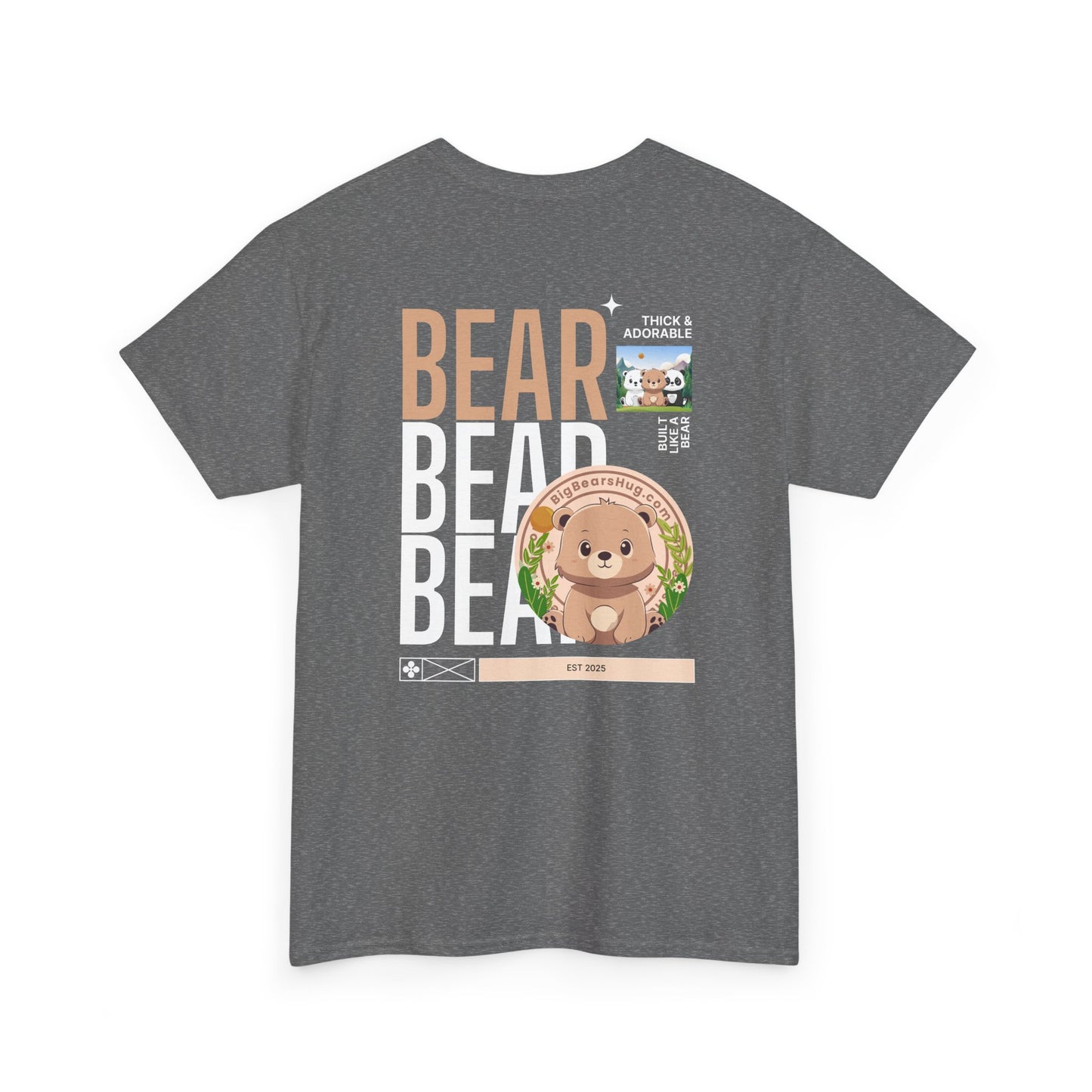 Bear bear bear hug (back) unisex crewneck t-shirt
