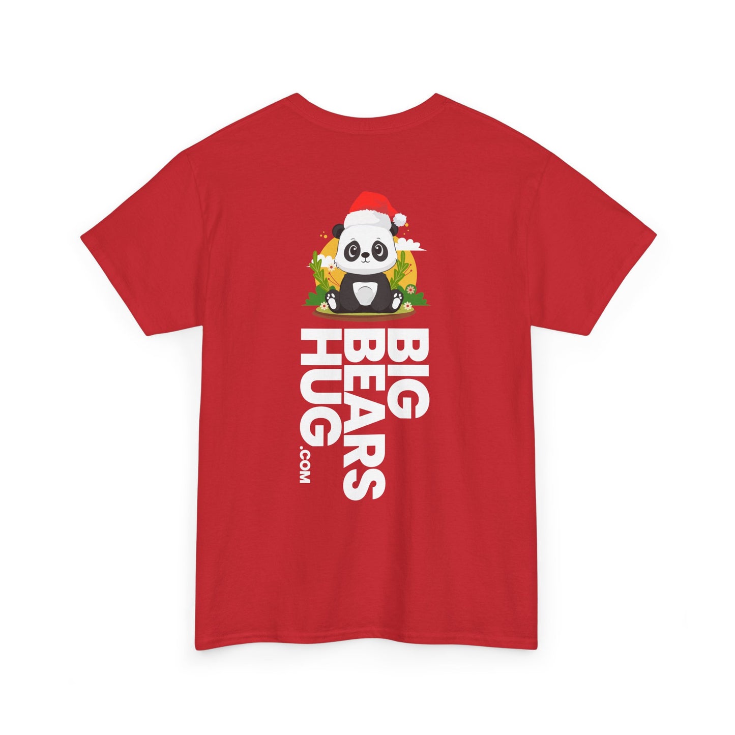 Macho bear hug (back) Christmas unisex crewneck t-shirt