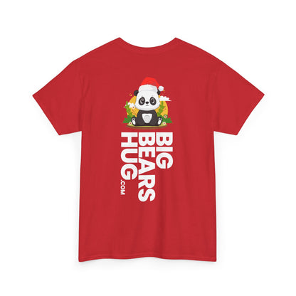 Macho bear hug (back) Christmas unisex crewneck t-shirt