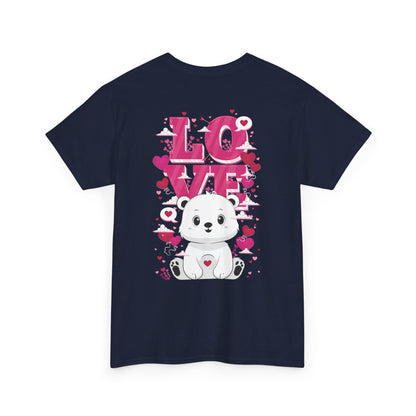Snojo bear's love (back) unisex crewneck t-shirt